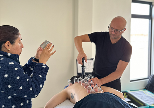 Maciek-Lyko-did-the-cupping-massage-therapy