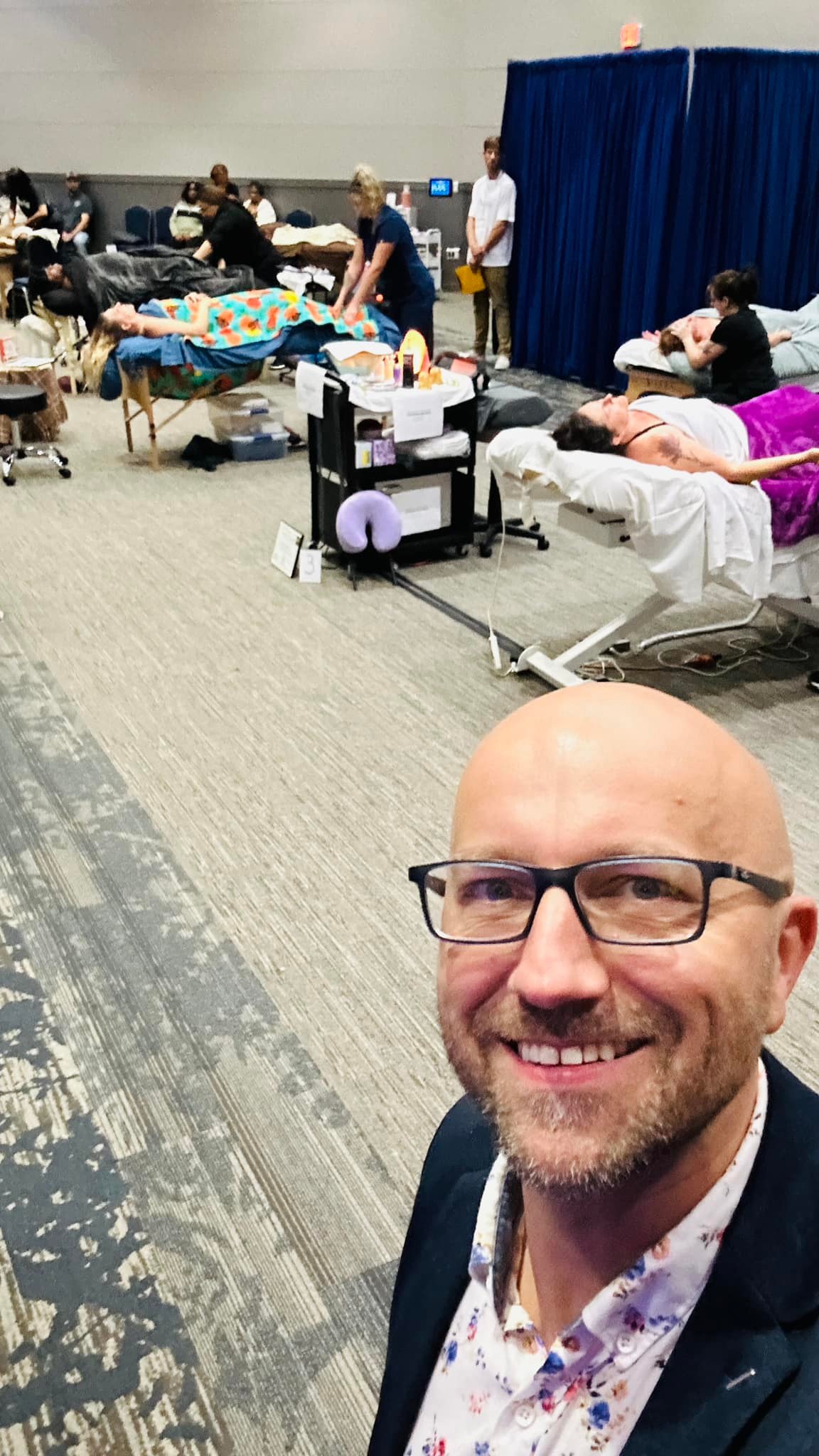 Maciek at Michigan massage championship 2023